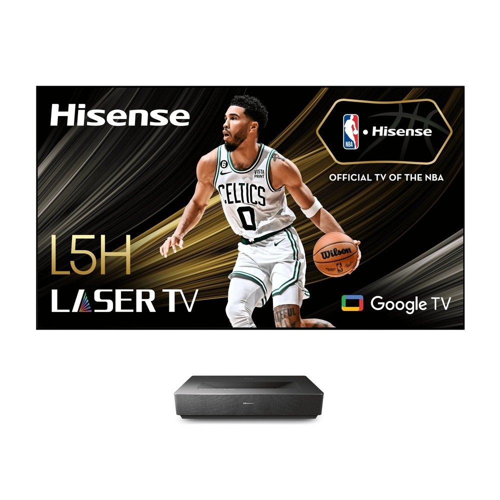 Hisense 100L5H 4K Laser TV w/ 100" Ultra Short Throw Projector Screen &#124; 2700 ANSI Lumens - Hisense-100L5H