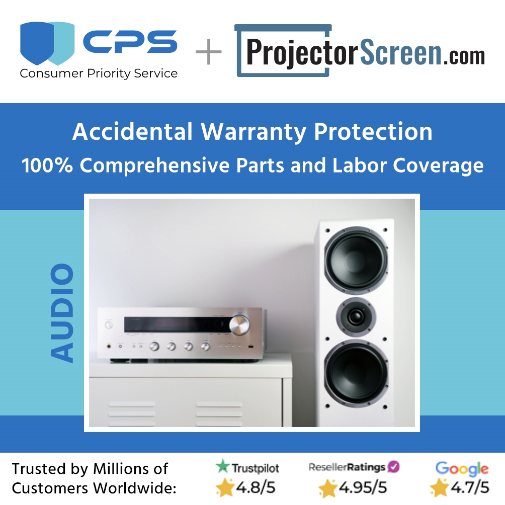 4 Year Extended Warranty with Accidental Damage Protection and In Home Service for Audio Products under $1,000