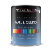 Projector Screen Paint - Wall/Ceiling Ambient Light Rejecting Acoustic Dampening -Color Match-Gallon