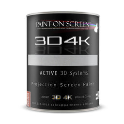 Projector Screen Paint - 3D4K Silverish Light Grey with 2.4 Gain-HD 1080P,3D Capable and 4K Ready-Gallon