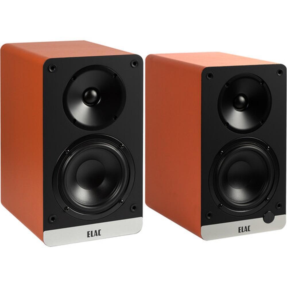 ELAC Debut ConneX DCB41 Two-Way Active Bookshelf Speakers (Orange