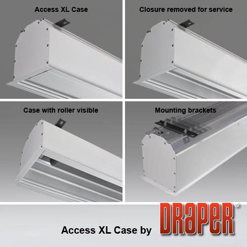 Draper 140043CD-Black Access/Series V 222 diag. (120x192) - [16:10] - CineFlex White XT700V 0.7 Gain - Draper-140043CD-Black