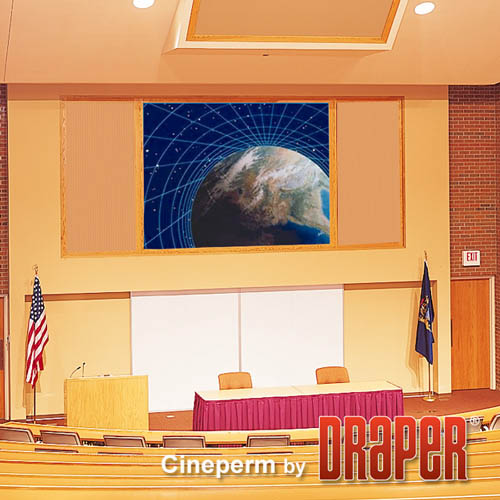 Draper 251121SC Cineperm 100 diag. (49x87) - HDTV [16:9] - ClearSound NanoPerf XT1000V 1.0 Gain - Draper-251121SC