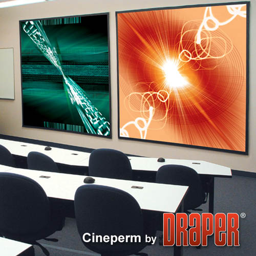 Draper 251067 Cineperm 165 diag. (87.5x140) - Widescreen [16:10] - Matt White XT1000V 1.0 Gain - Draper-251067