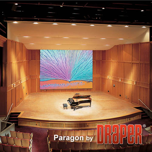 Draper 114216-Black Paragon/Series E 353 diag. (173x308) - HDTV [16:9] - 1.0 Gain - Draper-114216-Black