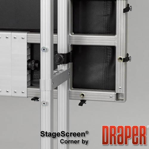 Draper 383486 StageScreen (Black) 180 diag. (108x144) - Video [4:3] - Matt White XT1000V 1.0 Gain - Draper-383486