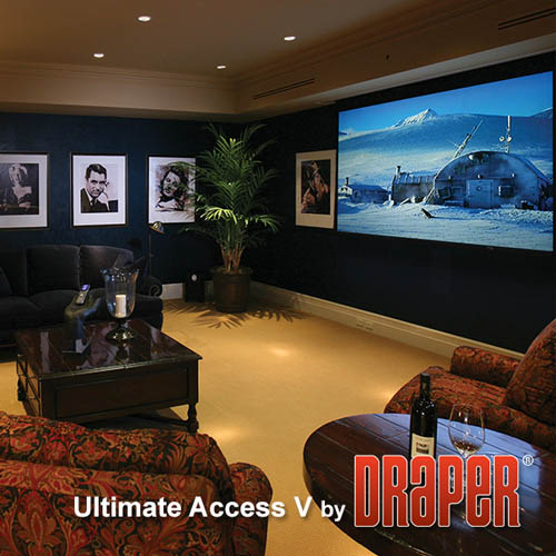 Draper 143019FB Ultimate Access/Series V 100 diag. (49x87) - HDTV [16:9] - Grey XH600V 0.6 Gain - Draper-143019FB