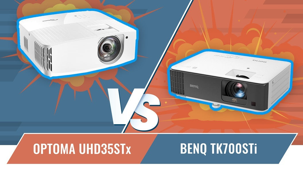 BenQ TK700STi vs Optoma UHD35STx Short Throw Video Game Projector Comparison