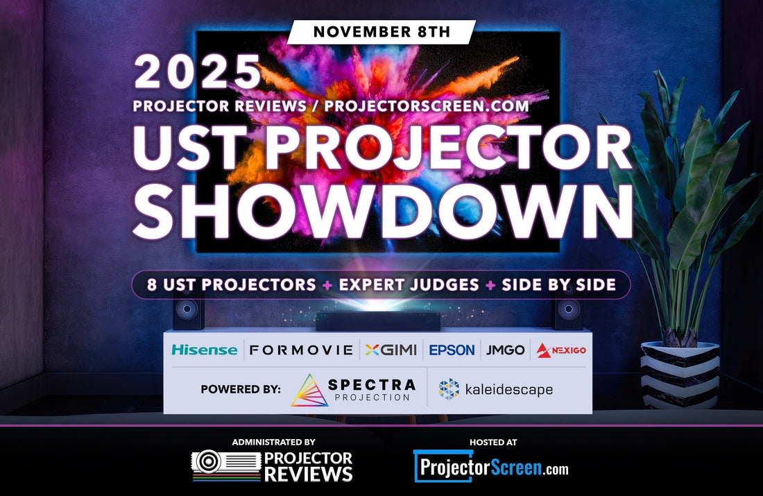 The 2025 UST Projector Showdown Results - Ultra Short Throw Projector Shootout