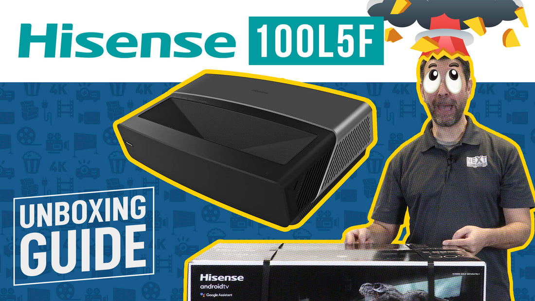 Hisense 100L5F Laser TV Unboxing and First look
