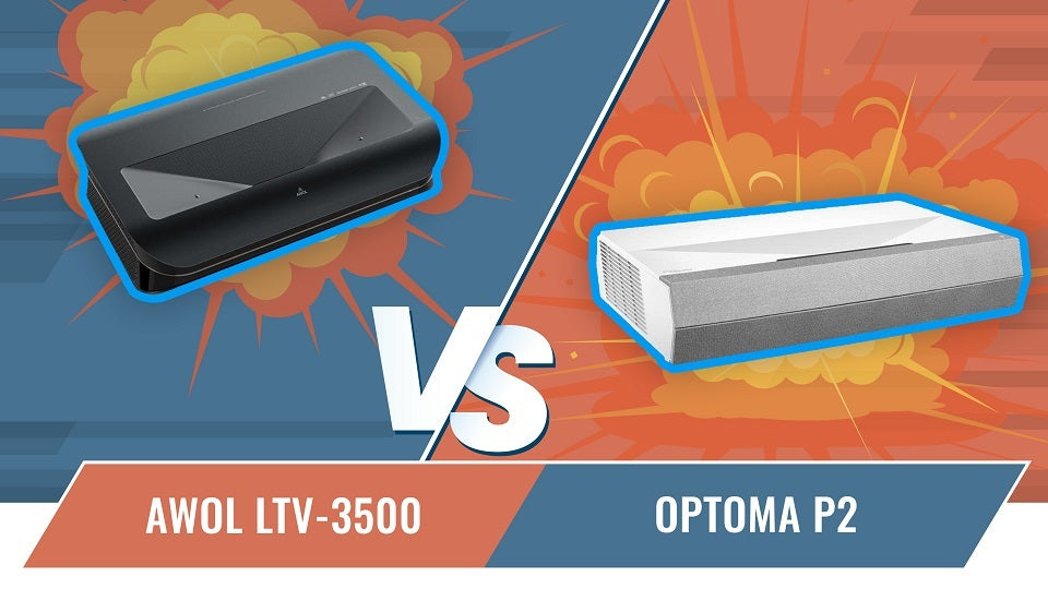 AWOL LTV-3500 Vs. Optoma P2 Ultra Short Throw Projector Shootout