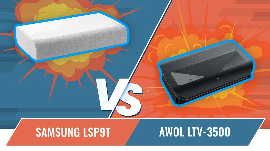 Samsung LSP9T Vs AWOL Vision LTV-3500 Ultra Short Throw Projector Shootout