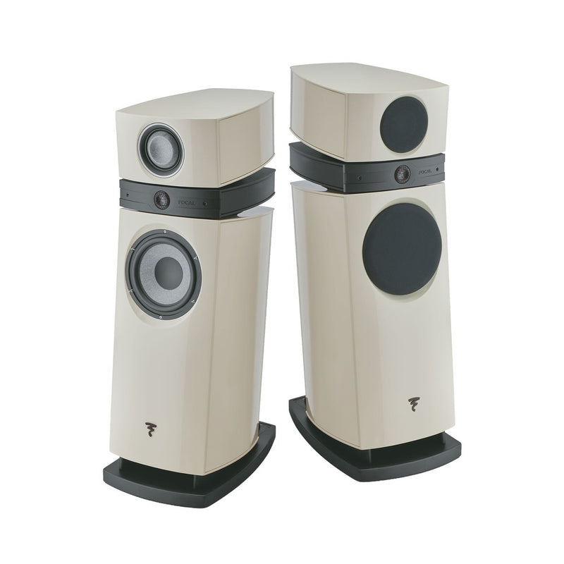 Focal Scala Utopia EVO M High-End 3-Way Floorstanding Hi-Fi Speaker (Off White High Gloss)