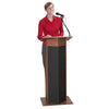 Power Plus Electronic Sound Full Floor Lectern/Podium in Mahogany - 111PLS