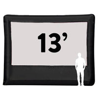 Elite Outdoor Movies 13' Front/Rear Outdoor Inflatable Projector Screen - Home13
