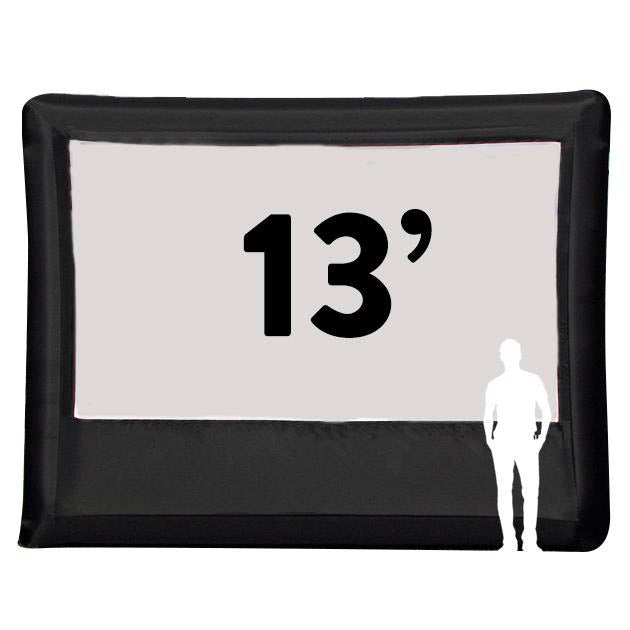Elite Outdoor Movies 13' Front/Rear Outdoor Inflatable Projector Screen - Home13