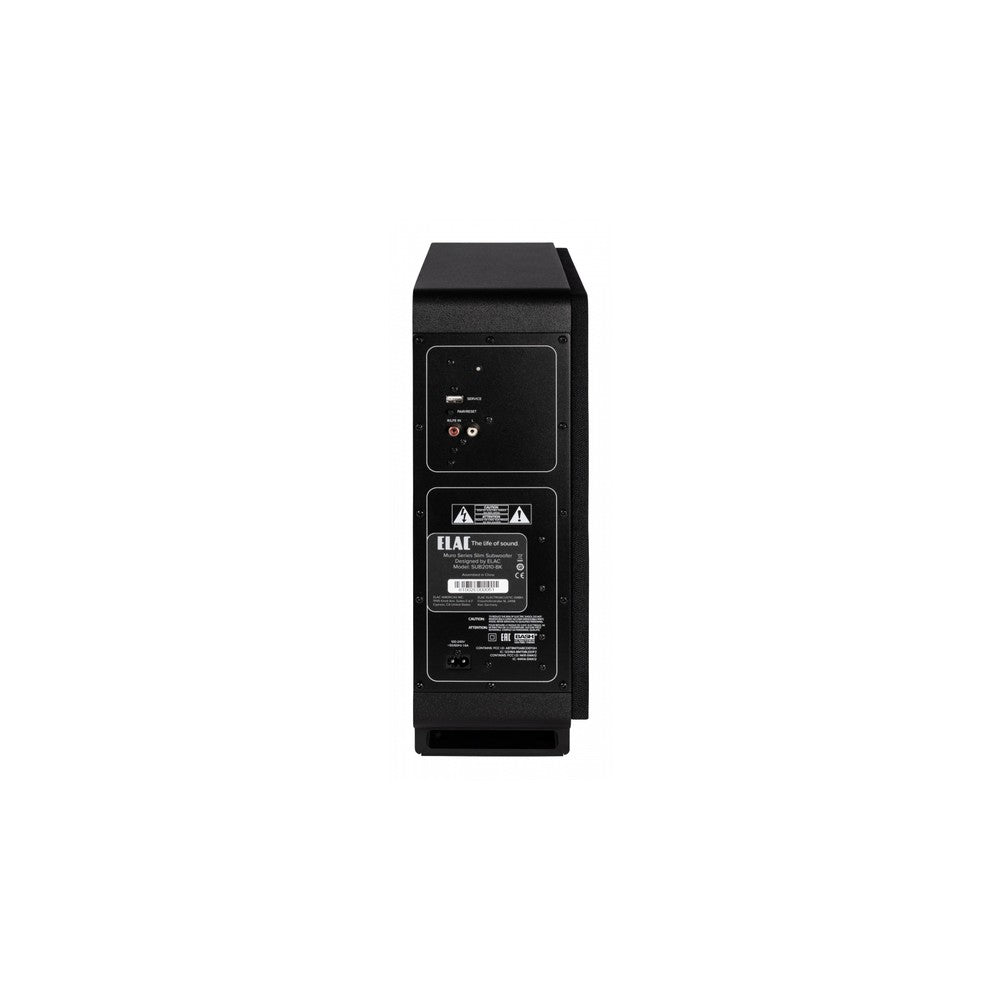 ELAC Muro SUB2010 Compact subwoofer with optional wireless capability and Bluetooth app control (Black)