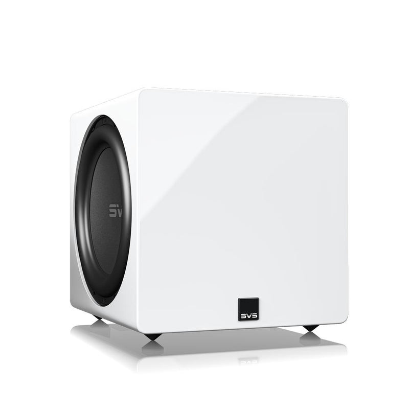 SVS 3000 Micro R|Evolution Powered Compact Subwoofer with App Control - Piano Gloss White