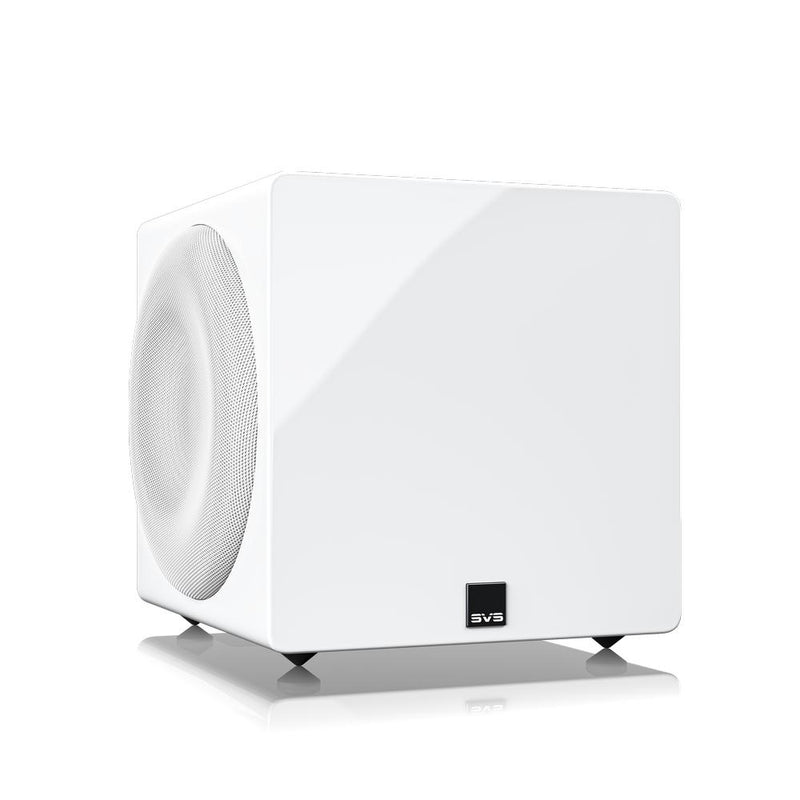 SVS 3000 Micro R|Evolution Powered Compact Subwoofer with App Control - Piano Gloss White