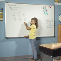 Best-Rite 202AP Porcelain Steel Whiteboard with Deluxe Aluminum Trim