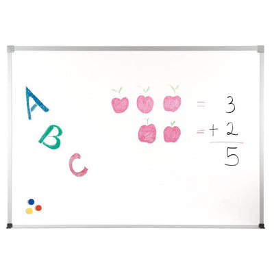 Best-Rite 2H2NF-M Porcelain Steel Whiteboard with ABC Trim