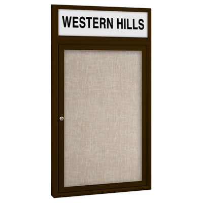 Best-Rite 94PSC-OH Outdoor Headline Bulletin Board Cabinet