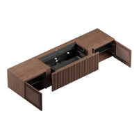 Cinest Core A1 Motorized UST Projector Media Console 90.5" - Brown - image 4