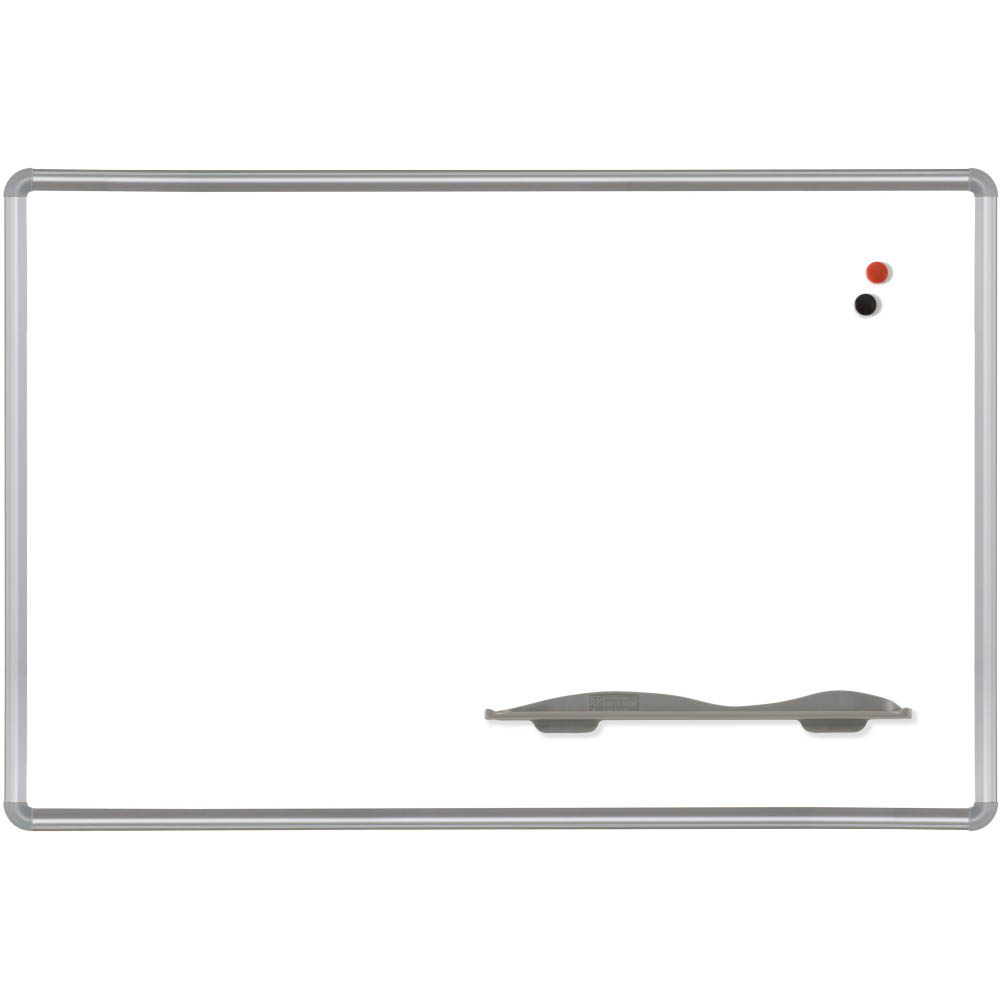 Best-Rite 2H2PC Porcelain Steel Whiteboard with Presidential Trim ...