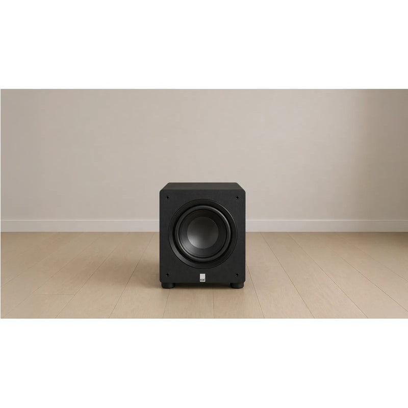 ELAC Varro PS250-BK Premium 10" powered subwoofer with Bluetooth app control and Auto EQ