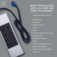 Austere Power V Series 8-Outlet with Omniport USB (North America) | 5S-PS8-US1