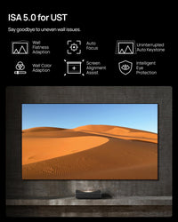 XGIMI Aura 2 Ultra Short Throw 4K Laser Projector - 2300 Lumens, IMAX Enhanced, Google TV - Black