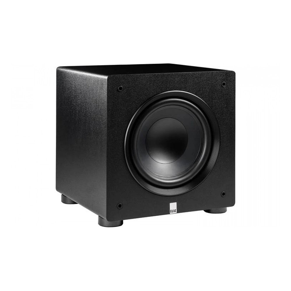 ELAC Varro PS250-BK Premium 10" powered subwoofer with Bluetooth app control and Auto EQ