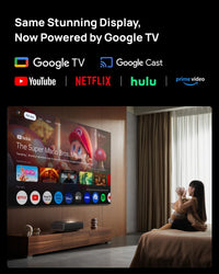 XGIMI Aura 2 Ultra Short Throw 4K Laser Projector - 2300 Lumens, IMAX Enhanced, Google TV - Black