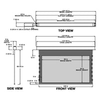 Stewart Cascade G2 CASG2110HFHG5CLW-12-2-5 Electric - 110" (54x96) - HDTV [16:9] - 1.1 Gain - Dimension Drawing