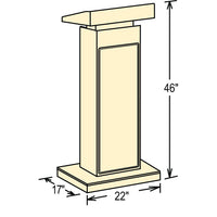 Orator Sound Lectern/Podium in Mahogany color - 800X-MY