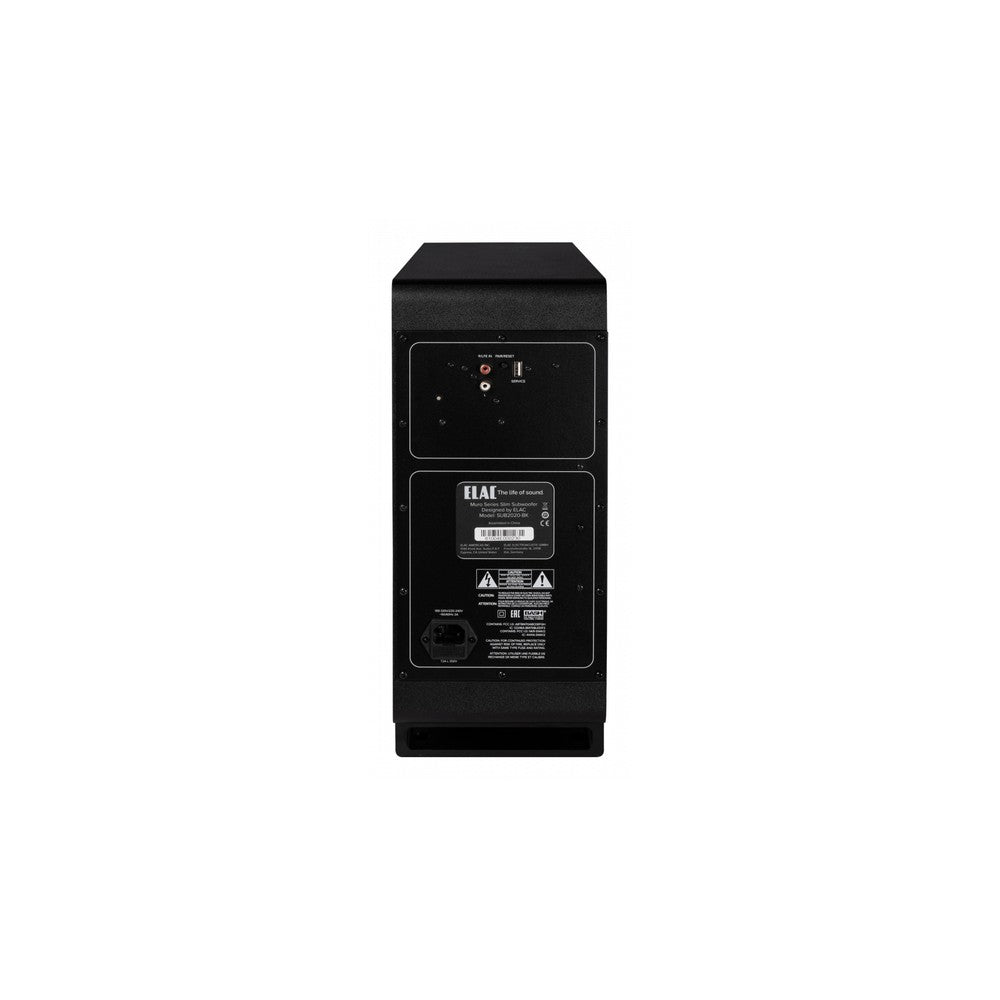 ELAC Muro SUB2020 Compact wireless subwoofer with Bluetooth app control (Black)