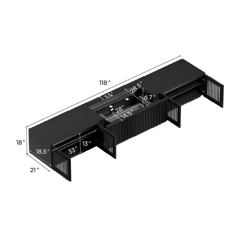 Cinest Core A1 Motorized UST Projector Media Console 118" - Black - image 2