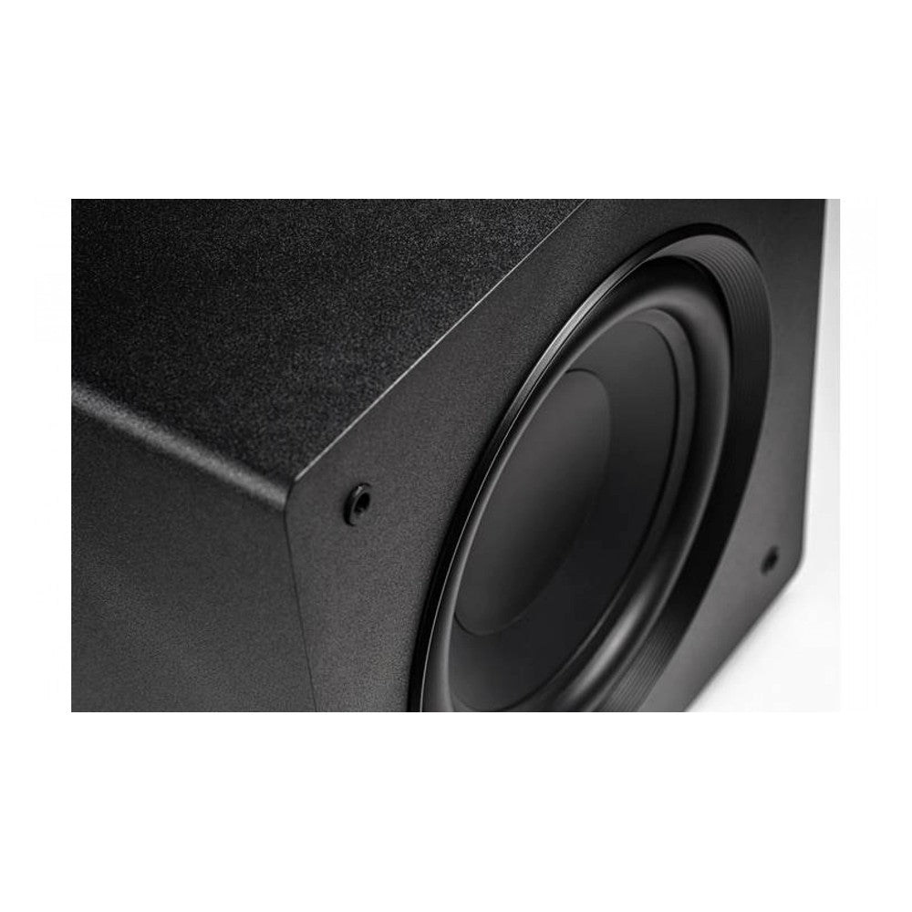 ELAC Varro PS250-BK Premium 10" powered subwoofer with Bluetooth app control and Auto EQ