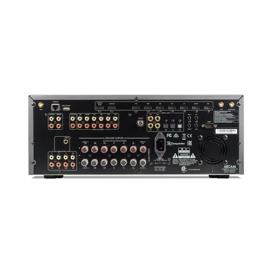 Arcam AVR11 7.2 channel home theater receiver 4K, 8K support with HDMI 2.1, Bluetooth&reg;, Chromecast built-in, and Apple AirPlay&reg; 2