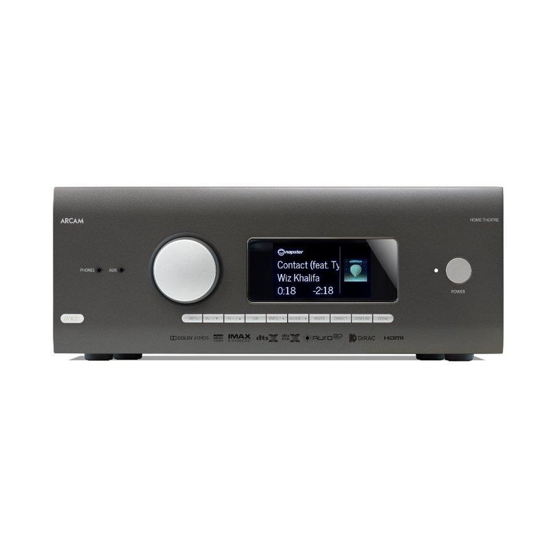 Arcam AVR21 7.2 channel 8K home theater receiver 110 watts per channel with HDMI 2.1, Multi-Room, Bluetooth&reg;, Chromecast built-in, and Apple AirPlay&reg; 2