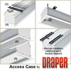 Draper 197012EC Access/Series M 204 diag. (144x144) - Square [1:1] - Contrast Grey XH800E 0.8 Gain