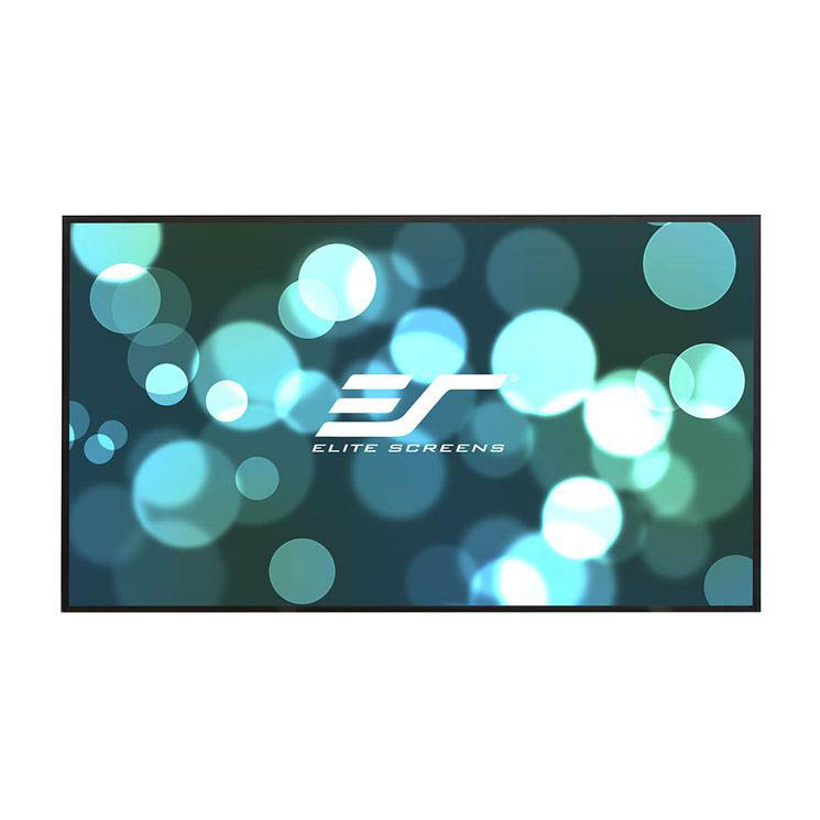 Elite Screens Aeon CineGrey 4D AT 110" Diag. 16:9, Sound Transparent 4K/8K Ceiling Ambient Light Rejecting (CLR/ALR) Fixed Frame EDGE FREE Projection Screen, AR110H-ATD4