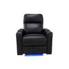 RowOne Prestige Black Leather 2-Arm Chair Motorized