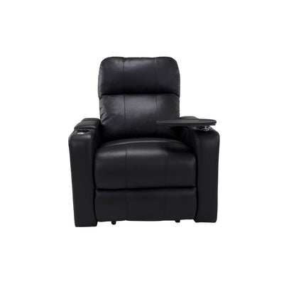 RowOne Prestige Black Leather 2-Arm Chair Motorized
