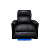 RowOne Prestige Black Leather 2-Arm Chair Motorized