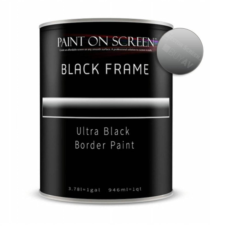 Projector Screen Paint - Black Frame - Gallon