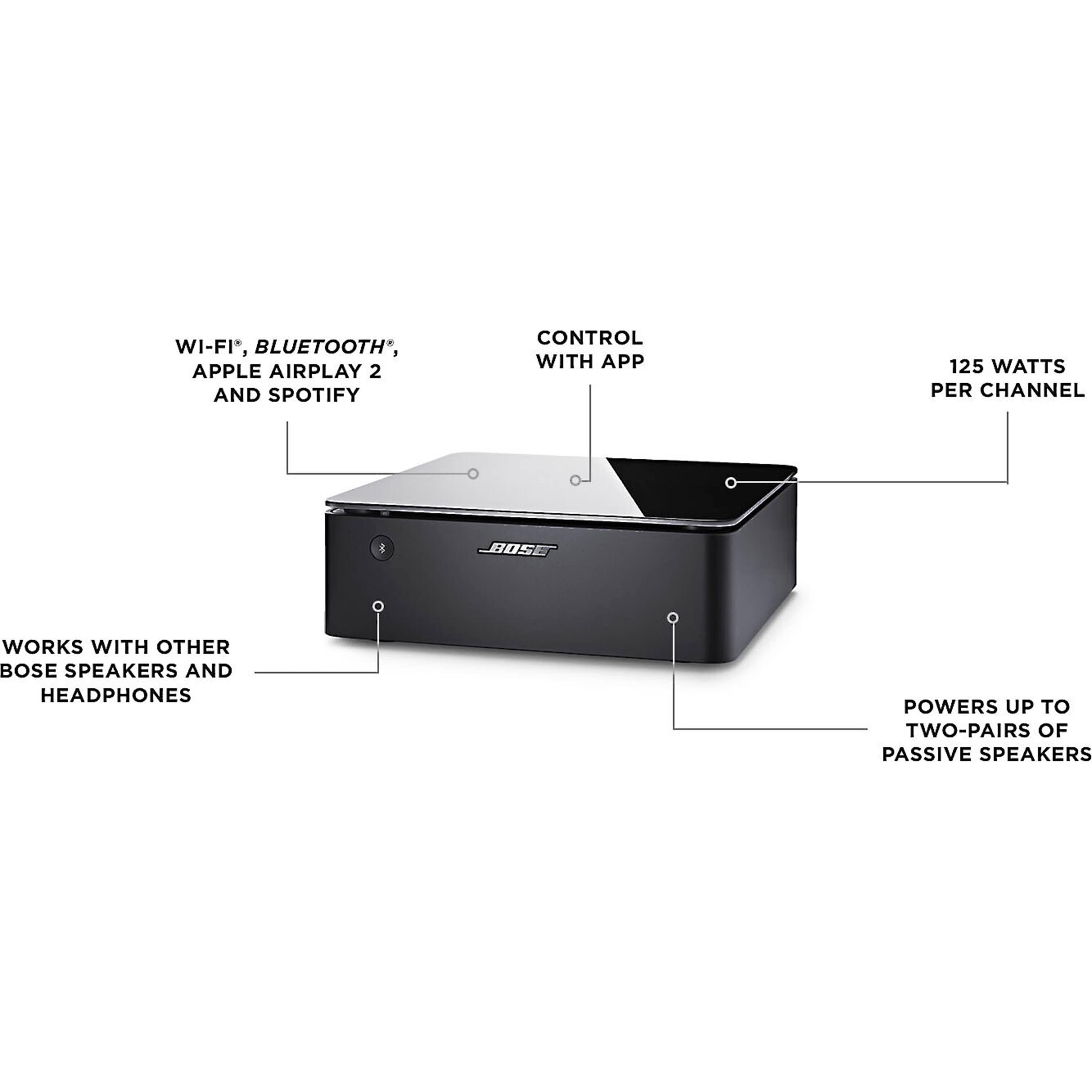 Bose Music Amplifier - 125W Speaker amp with Bluetooth & Wi-Fi