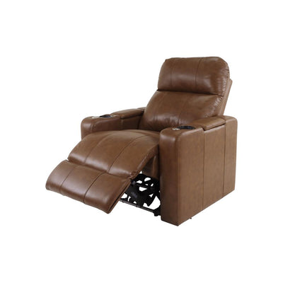 RowOne Prestige Brown Leather 2-Arm Chair Motorized