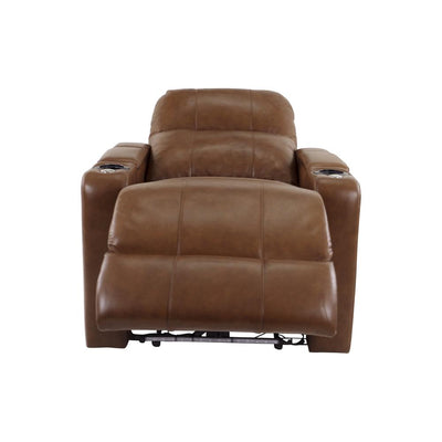 RowOne Prestige Brown Leather 2-Arm Chair Motorized