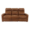 RowOne Prestige Brown Leather 3 Seat Sofa Motorized